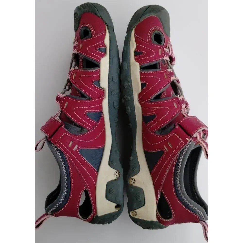 Sperry Top-Sider Girls Wet Tech Fish Water Sandals Raspberry Pink Size 5 Leather